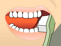 tooth brushing illustration