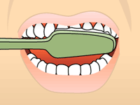 tooth brushing illustration