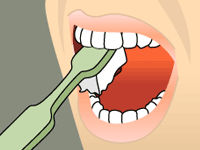 tooth brushing illustration