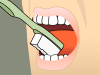 tooth brushing illustration